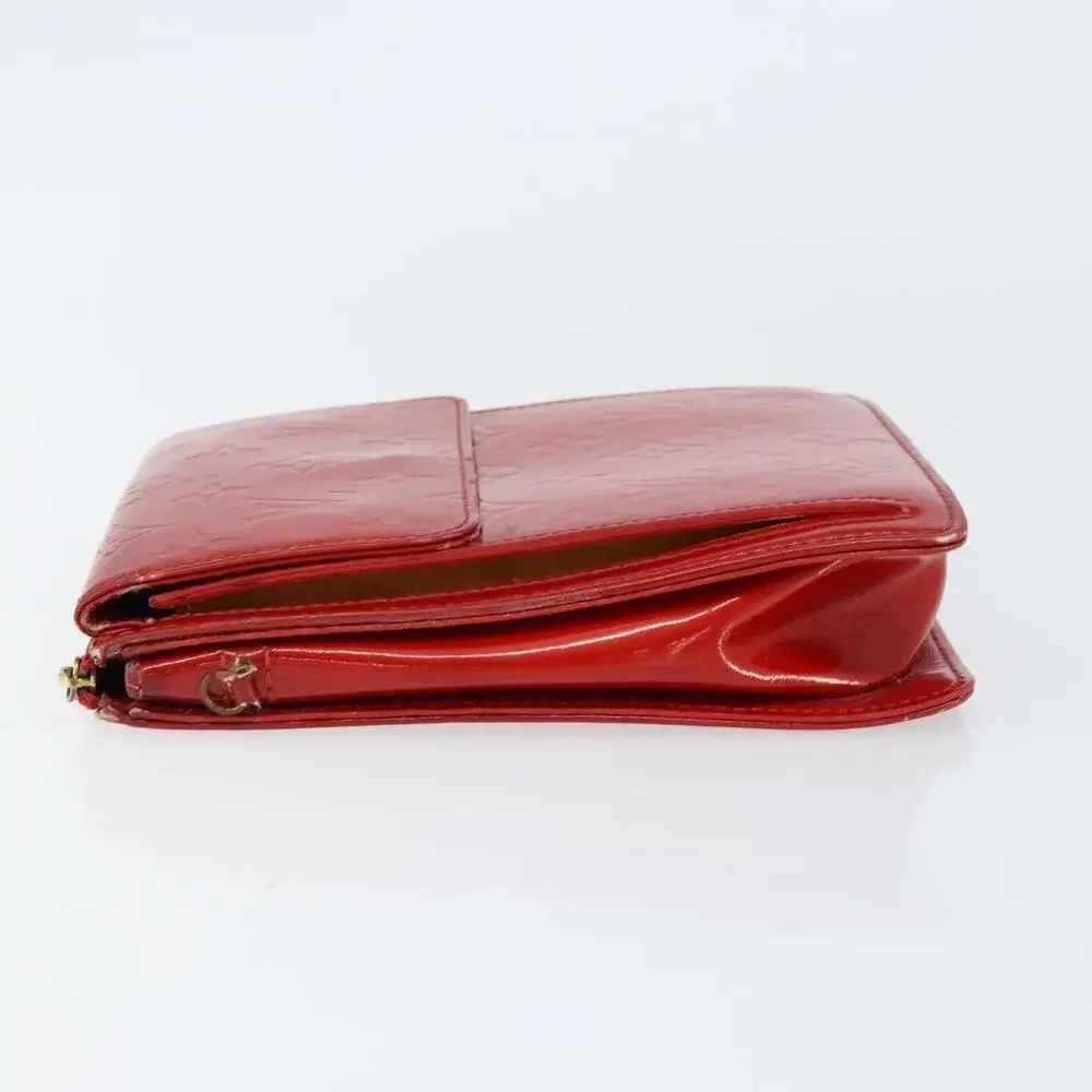 Louis Vuitton Monogram Vernis Motto Accessory Pouch Red